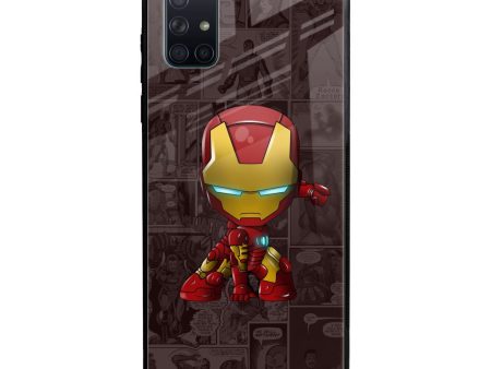 Angry Baby Super Hero Glass Case for Samsung Galaxy A71 Online Sale