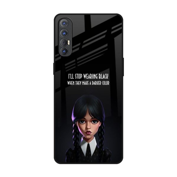 Aesthetic Digital Art Glass Case for Oppo Reno 3 Pro Fashion