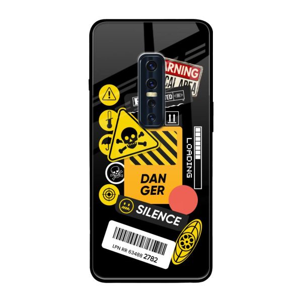 Danger Signs Glass Case for Vivo V17 Pro Hot on Sale