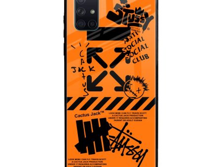 Anti Social Club Glass Case for Samsung Galaxy A71 For Sale