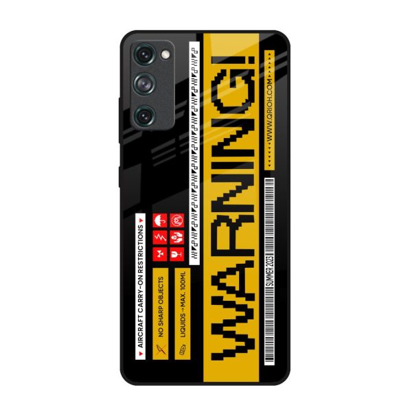 Aircraft Warning Glass Case for Samsung Galaxy S20 FE Online Sale