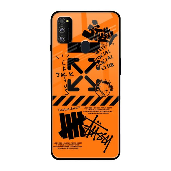 Anti Social Club Glass Case for Samsung Galaxy M30s For Discount