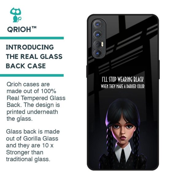 Aesthetic Digital Art Glass Case for Oppo Reno 3 Pro Fashion