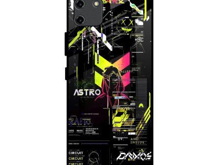 Astro Glitch Glass Case for Realme C11 Sale