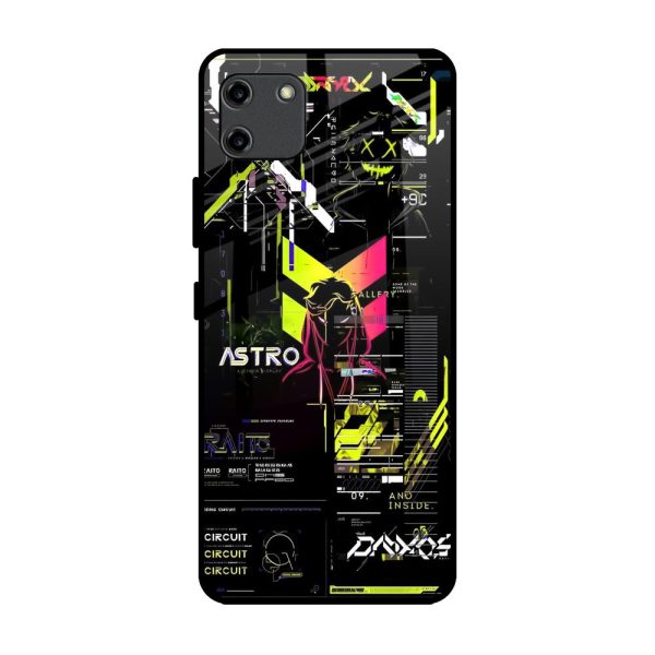 Astro Glitch Glass Case for Realme C11 Sale