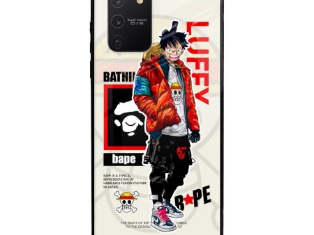 Bape Luffy Glass Case for Samsung Galaxy S10 lite Fashion