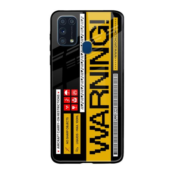 Aircraft Warning Glass Case for Samsung Galaxy M31 For Discount