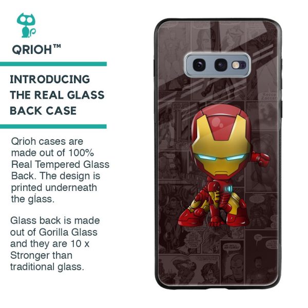 Angry Baby Super Hero Glass Case for Samsung Galaxy S10E on Sale