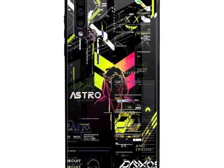 Astro Glitch Glass Case for Samsung Galaxy A50 Online Sale