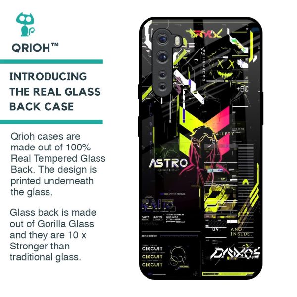 Astro Glitch Glass Case for OnePlus Nord Fashion