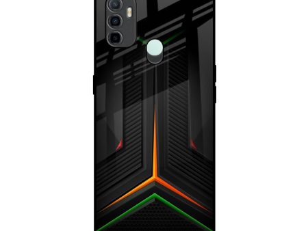 Modern Ultra Chevron Glass Case for Oppo A33 Discount