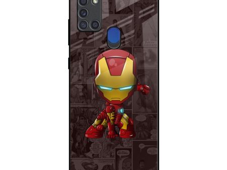 Angry Baby Super Hero Glass Case for Samsung A21s For Sale