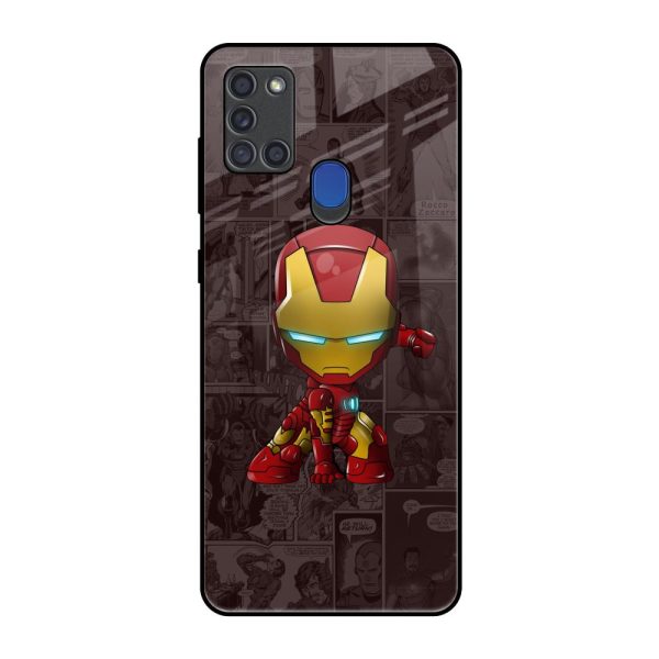 Angry Baby Super Hero Glass Case for Samsung A21s For Sale