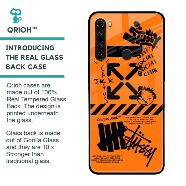 Anti Social Club Glass Case for Xiaomi Redmi Note 8 Online Hot Sale