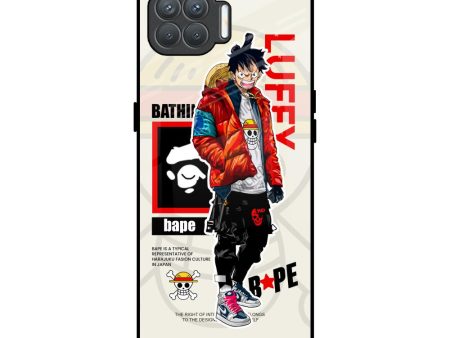 Bape Luffy Glass Case for Oppo F17 Pro Hot on Sale