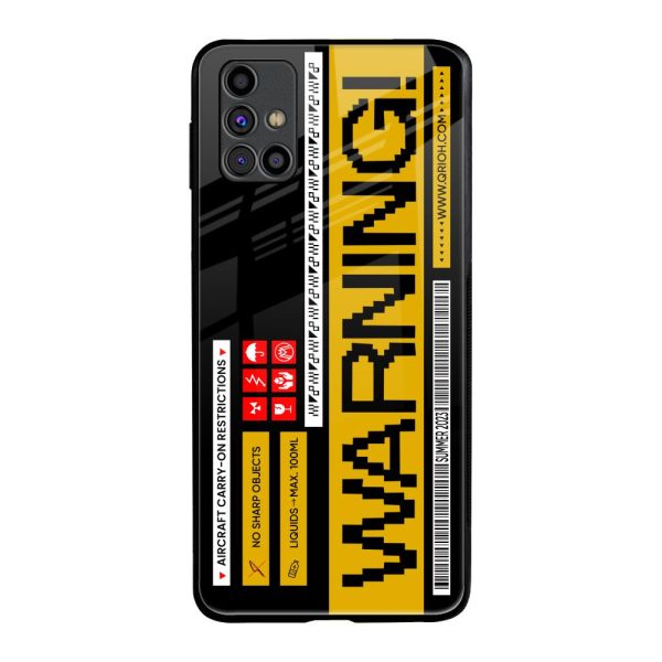 Aircraft Warning Glass Case for Samsung Galaxy M31s For Cheap