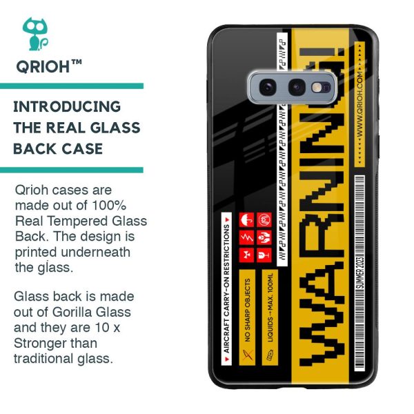 Aircraft Warning Glass Case for Samsung Galaxy S10E Online Sale