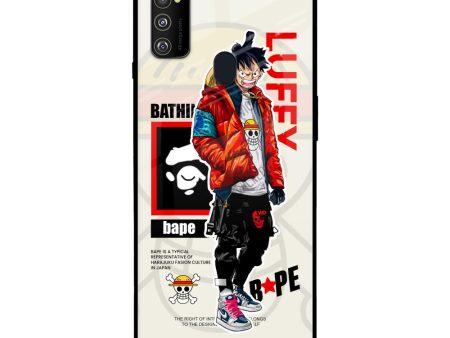 Bape Luffy Glass Case for Samsung Galaxy M30s Sale