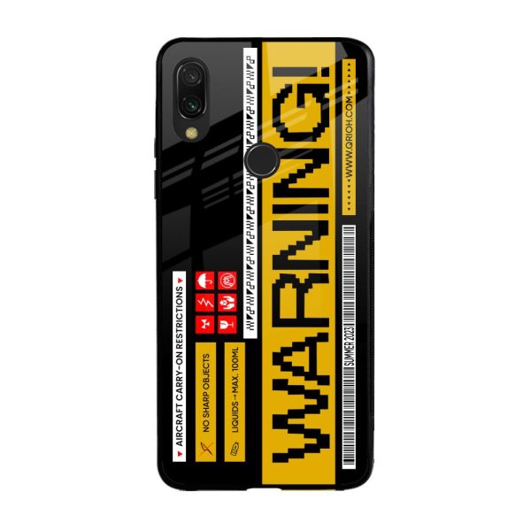 Aircraft Warning Glass Case for Xiaomi Redmi Note 7 Pro Online Sale