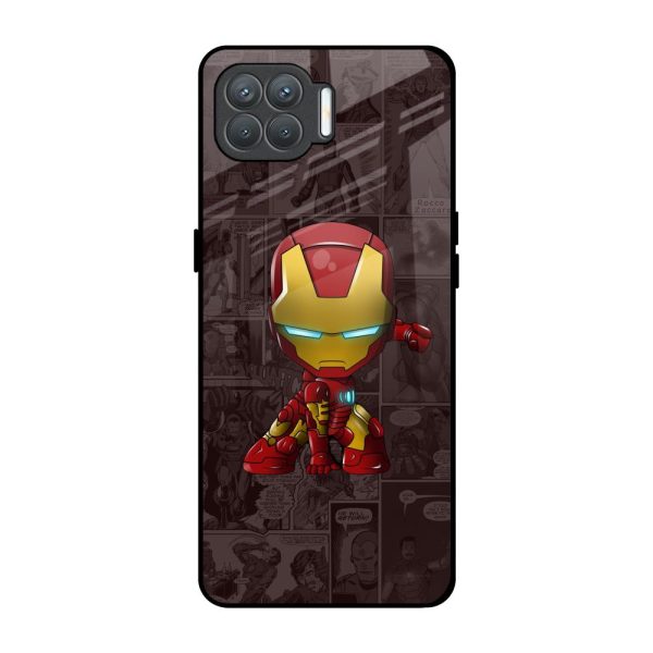 Angry Baby Super Hero Glass Case for Oppo F17 Pro Fashion