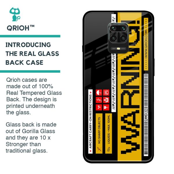 Aircraft Warning Glass Case for Xiaomi Redmi Note 9 Pro Online Sale