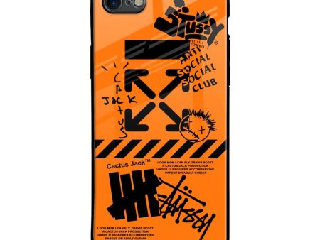 Anti Social Club Glass Case for iPhone SE 2020 Hot on Sale