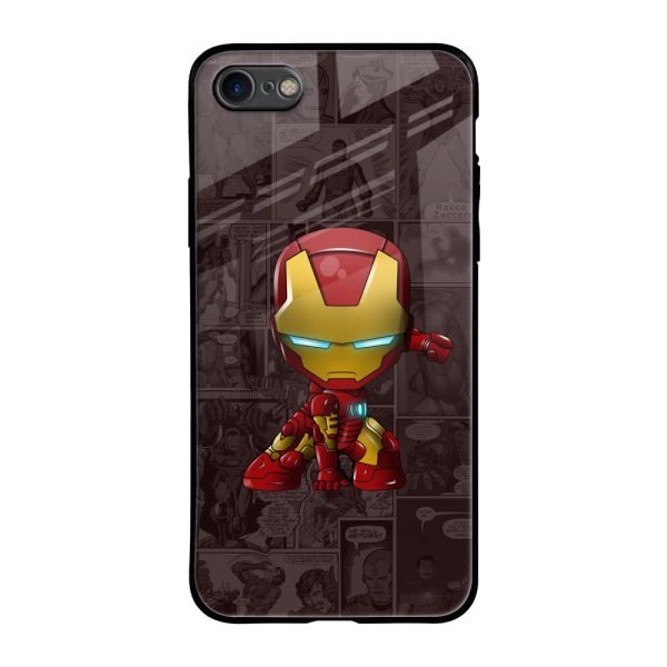 Angry Baby Super Hero Glass Case for iPhone SE 2020 Supply