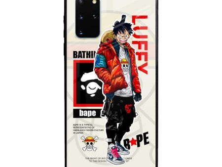 Bape Luffy Glass Case for Samsung Galaxy S20 Plus For Discount