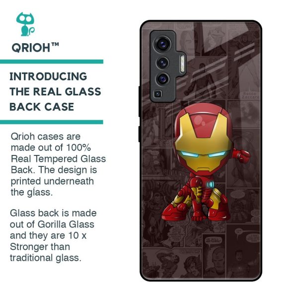 Angry Baby Super Hero Glass Case for Vivo X50 Cheap