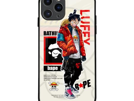 Bape Luffy Glass Case for iPhone 11 Pro Sale