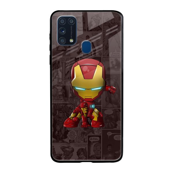 Angry Baby Super Hero Glass Case for Samsung Galaxy M31 Cheap