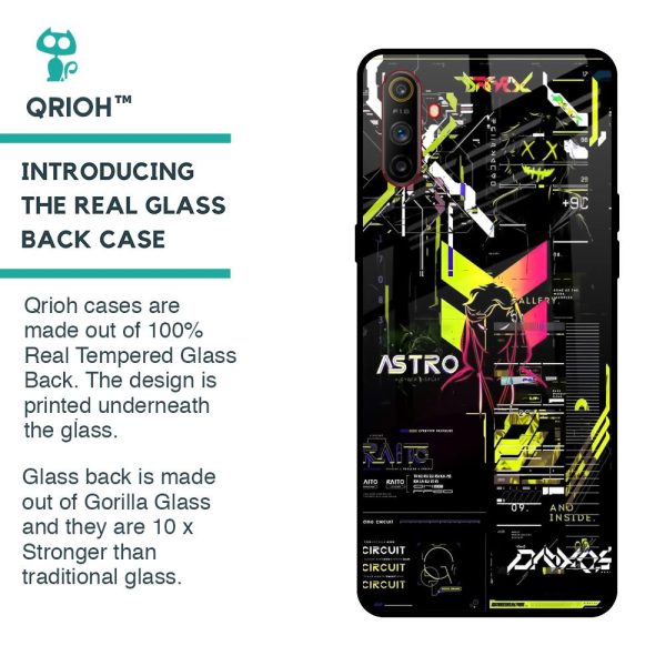 Astro Glitch Glass Case for Realme C3 Hot on Sale