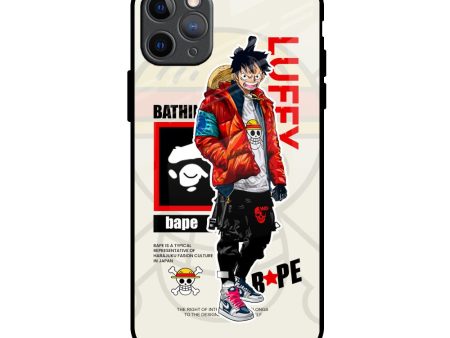 Bape Luffy Glass Case for iPhone 11 Pro Max Hot on Sale