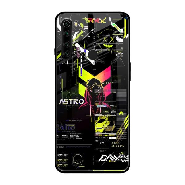 Astro Glitch Glass Case for Xiaomi Redmi Note 8 Supply