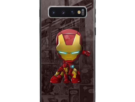 Angry Baby Super Hero Glass Case for Samsung Galaxy S10 Plus Online Sale