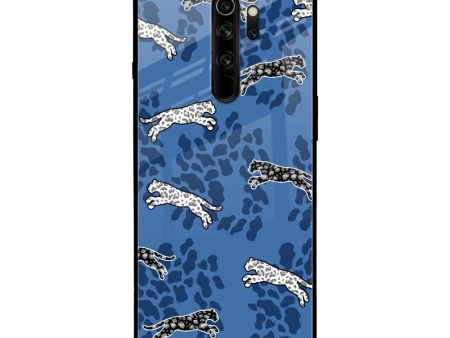 Blue Cheetah Glass Case for Xiaomi Redmi Note 8 Pro For Cheap