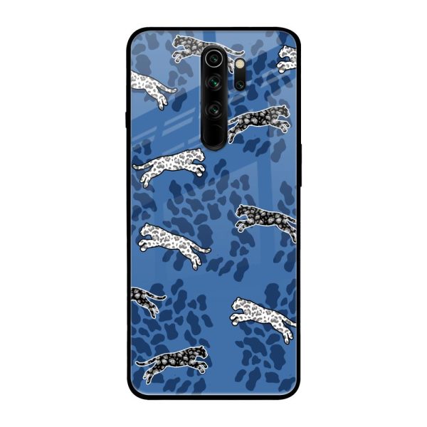 Blue Cheetah Glass Case for Xiaomi Redmi Note 8 Pro For Cheap