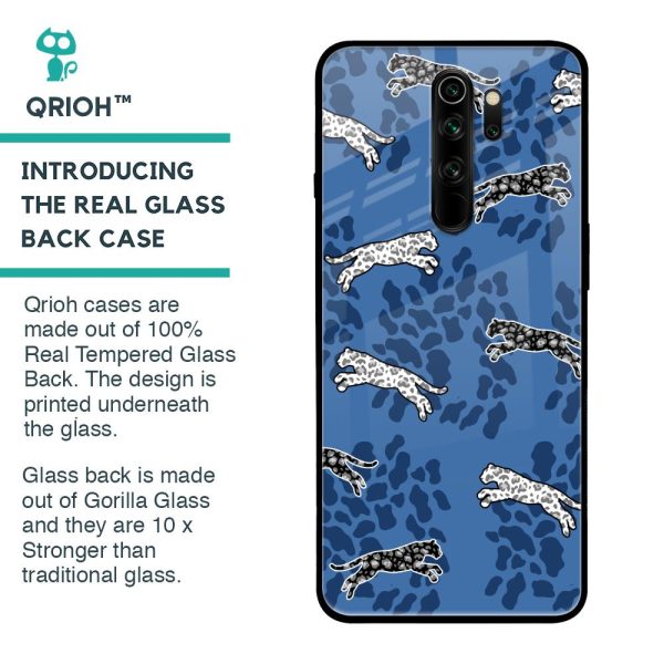 Blue Cheetah Glass Case for Xiaomi Redmi Note 8 Pro For Cheap