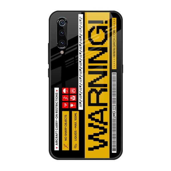 Aircraft Warning Glass Case for Xiaomi Mi A3 Fashion