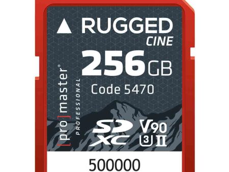 Promaster Rugged Cine 256GB UHS-II SDXC Memory Card Online now