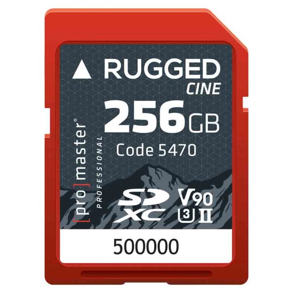 Promaster Rugged Cine 256GB UHS-II SDXC Memory Card Online now